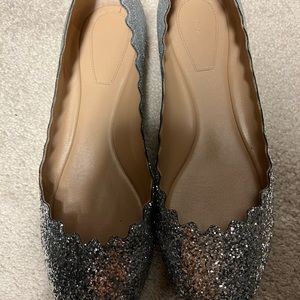 Chloe Sparkly Ballet Flats size 8.5/38.5
